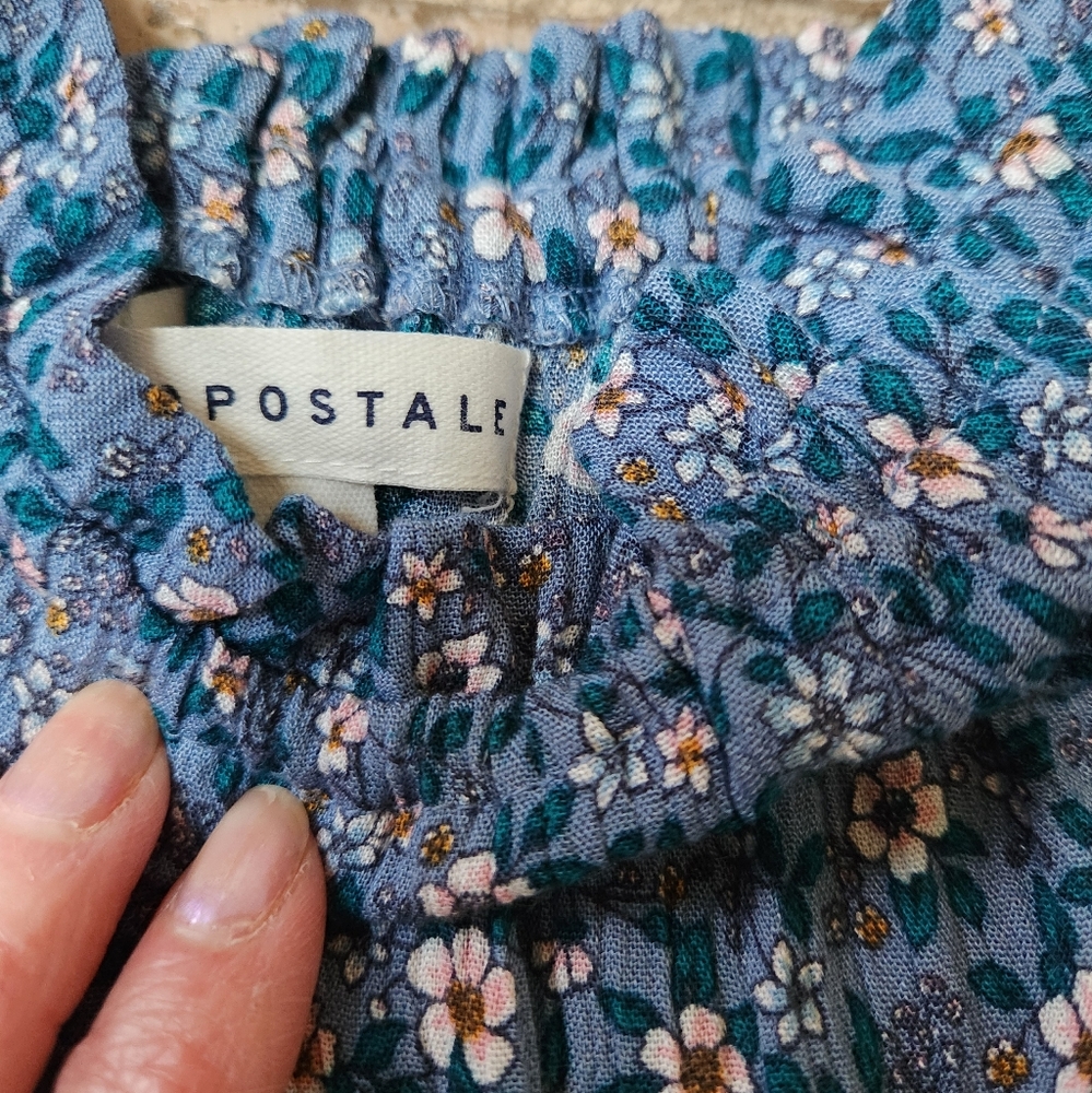 Aeropostale Floral Square-Neck Tie Shoulder dress, size xs - Picture 7 of 11